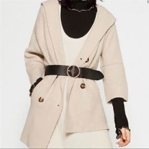 Zara Knit Hooded Cardigan Jacket